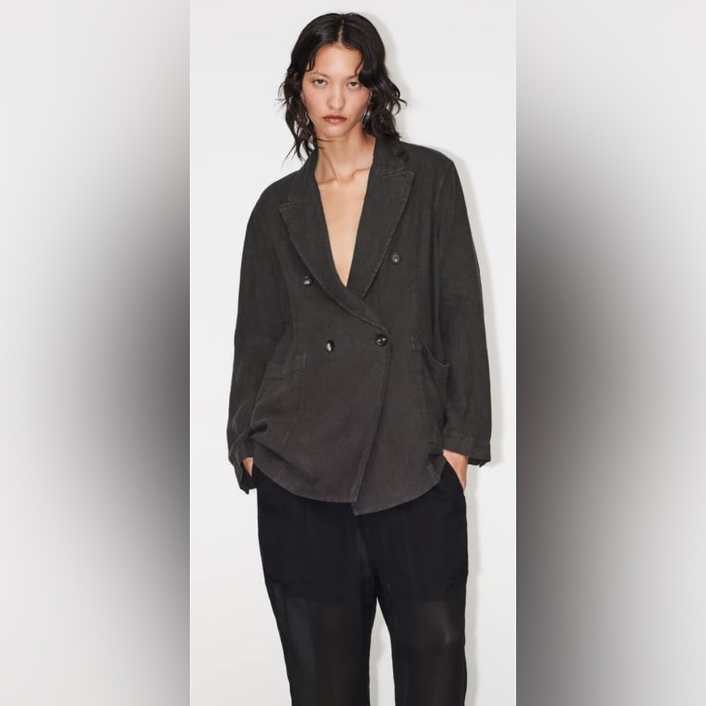 Relaxed linen blazer limited edition